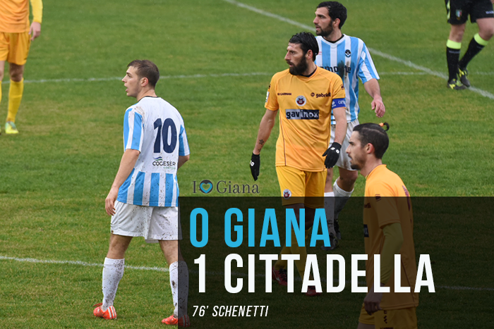 www.ilovegiana.it Giana Cittadella 0-1 risultato