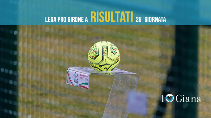 Risultati 25 giornata Lega pro girone a - www.ilovegiana.it