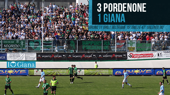 www.ilovegiana.it Classifica 34 giornata Lega Pro Girone A Pordenone Giana www.ilovegiana.it