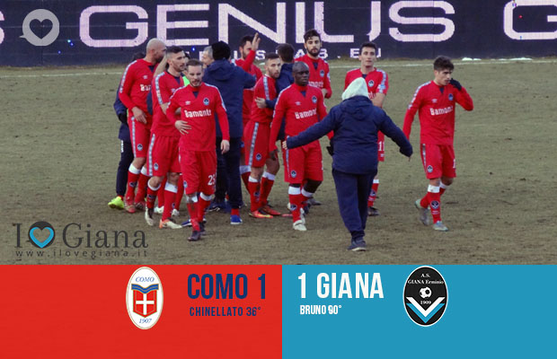 Risultato www.ilovegiana.it 22 Como Giana 1-1