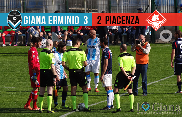 Risultati 33 giornata lega pro Giana Erminio Piacenza 3-2