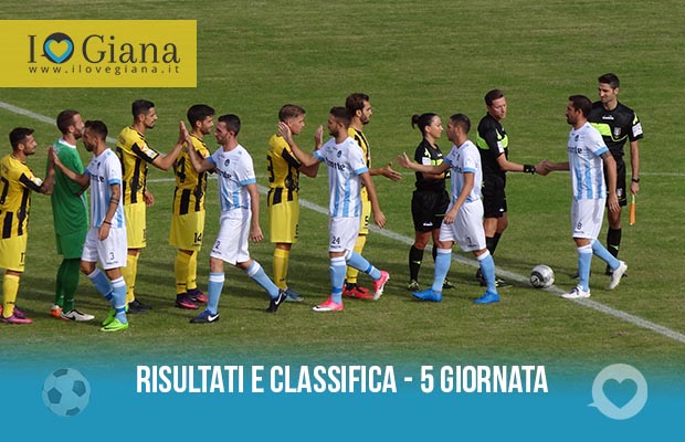 Risultati e classifica serie c girone a 5 giornata