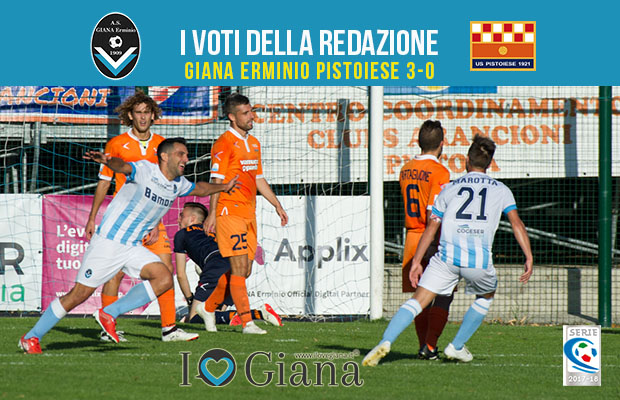 8 giornata Pagelle Giana Erminio Pistoiese 3-0