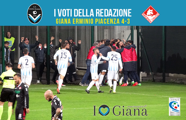 13 giornata Pagelle Giana Erminio Piacenza 4-3