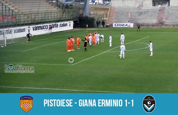 27 giornata serie C girone A Pistoiese Giana Erminio 1-1