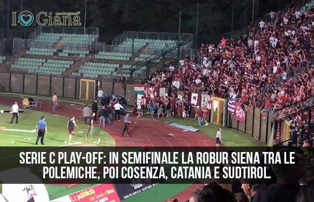 Serie C play-off semifinale Robur Siena polemiche Cosenza Catania Sudtirol