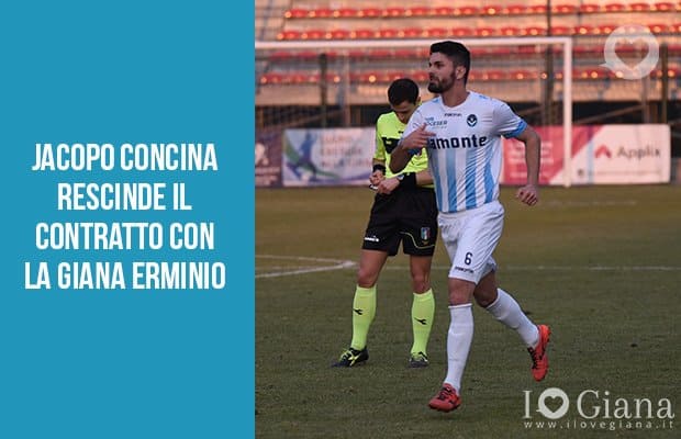 Jacopo Concina rescinde il contratto con la Giana Erminio