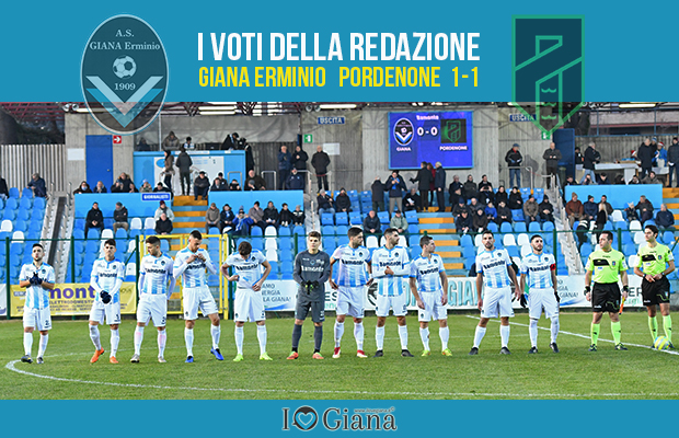 18 giornata Pagelle Giana Pordenone 1-1