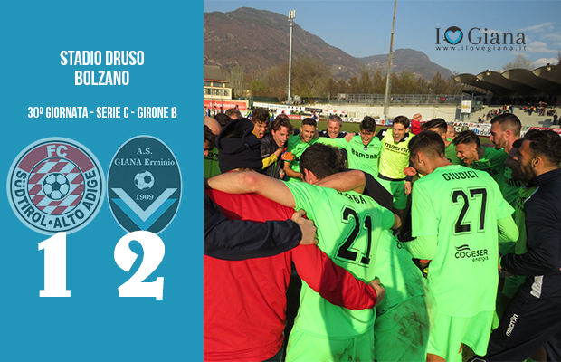 Sudtirol Giana Erminio 1-2 serie C girone B