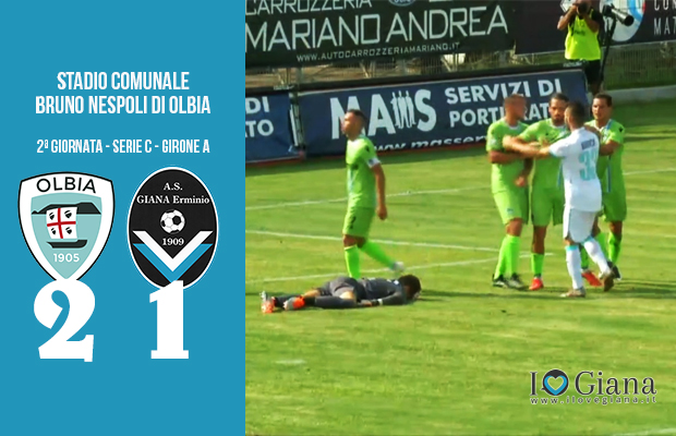 Olbia Giana Erminio 2-1 serie C girone A