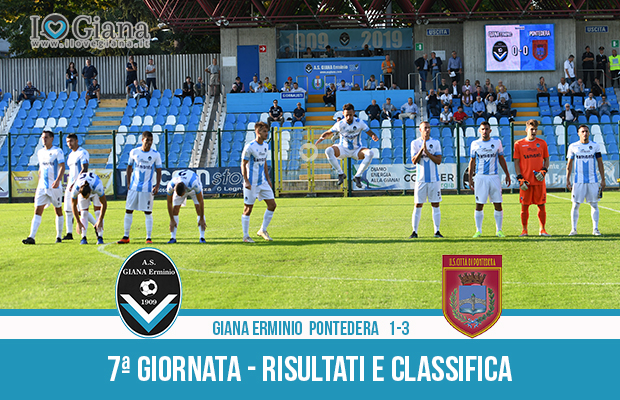 Giana Erminio Pontedera 1-3 risultati e classifica 7 giornata serie C girone A