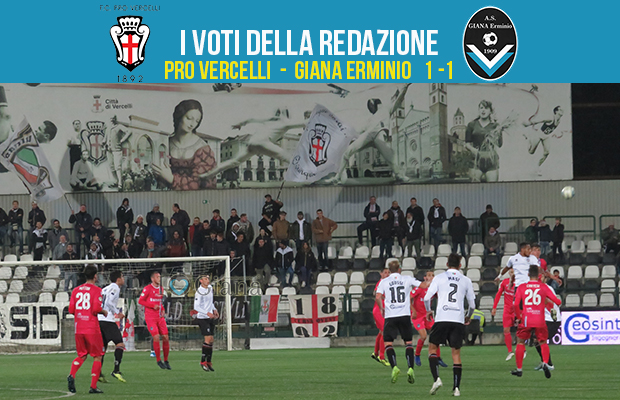 Pro Vercelli Giana 1-1 serie c girone a