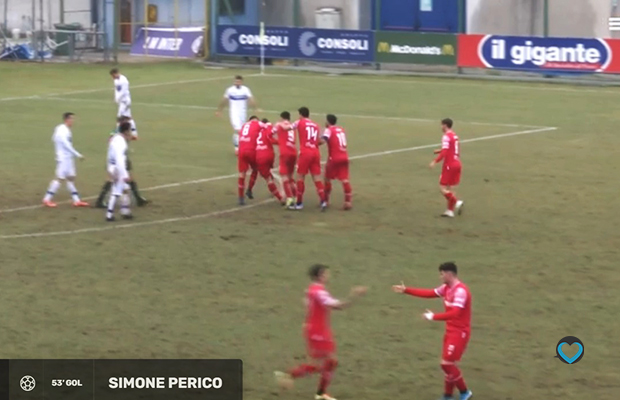 Perico gol Giana Fiorenzuola 1-1